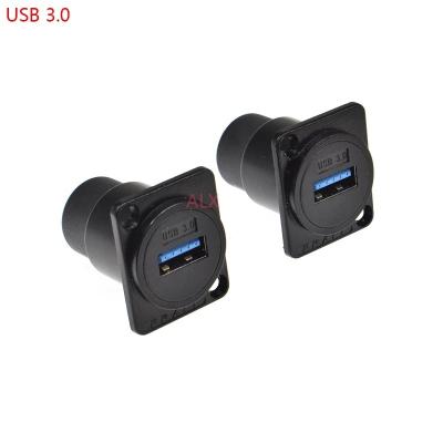 China USB 3.0 Female Female PCB D Type Metal USB Socket Module Panel Mount Holder Adapter To Female Connector For 86 Panel Canon for sale