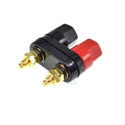 China Dual PCB Banana Plugs Couple TB Connector 4mm Jack Audio Amplifier Terminal Binding Post Red Black Speaker Plug for sale