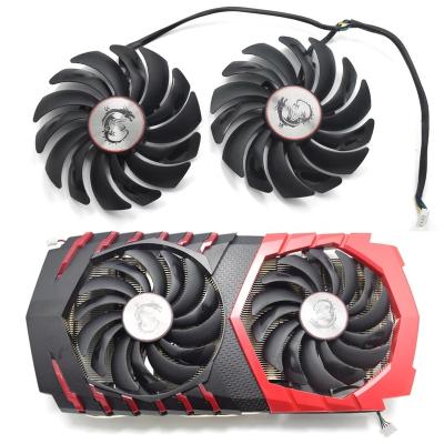 China 95MM Armor 2X GTX 1060 1070 PLD10010B12HH PLD10010S12HH Cooler Fan For MSI Radeon R9 380 1080 TI RX 470 Cooler 570 RX580 Game Card Fan for sale