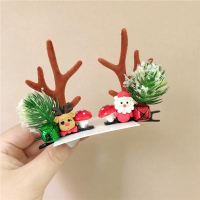 China Fashionable Stylish Senator Adult Stunning Fairy Accessories Elk Horn Headband Christmas Headdress Hair Clip Hairpin Decoration Hairpin Accessories for sale