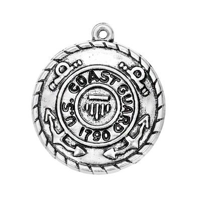 China Patriotic Office / USA Military Collection Cheap Career Zinc Alloy Metal Charms Coast Guard DIY Jewelry Pendant Making for sale