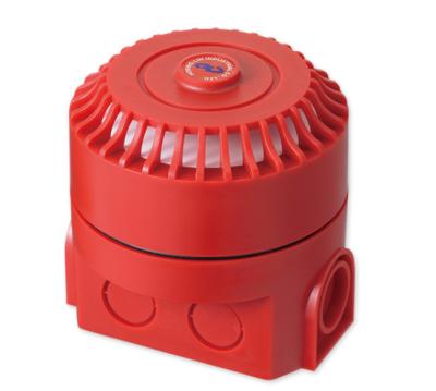 China AH-03127-S EN54 Fireproof Plastic Fire Alarm Siren Electronic Sounder 24V for sale