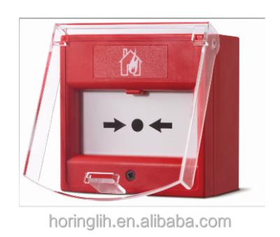 China EN54 Conventional Indoor Manual Call Point Plastic Fire Alarm AH-0217/Red for sale