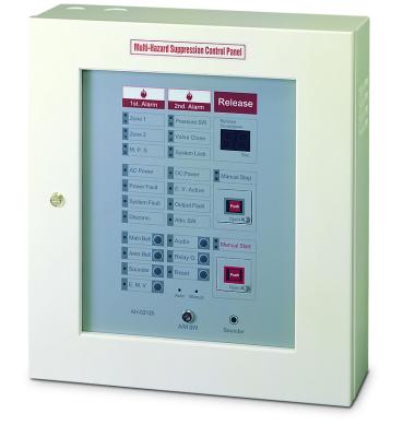 China Steel Plate / Ivory AH-02120 Multi-hazard Extinguishing Systems Fire Alarm Control Panel fm200 System for sale