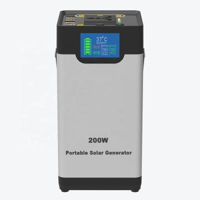 China Lithium Battery 110V 300W Generator Type C 300Wh Pure Sine Wave Portable AC Solar Backup Outlet Solar Generator for sale