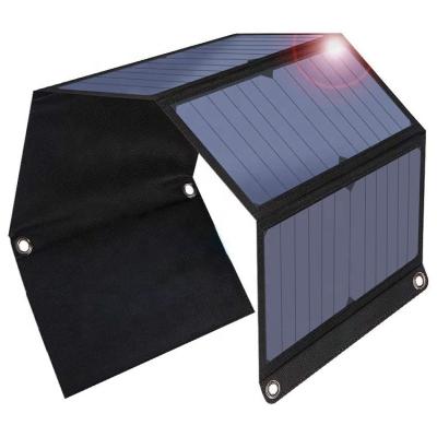 China 28W Outdoor Foldable Waterproof Solar Power Panel Solar Charger 28W Portable Solar Panel SunPower Camping Mini Portable USB Solar Panel for sale