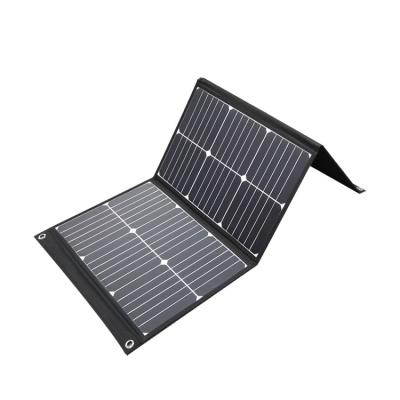 China Ourdoor Camping Hiking 60W 18V Portable Solar Panel Off Grid Foldable Solar Charger Compatible With Solar Generator Power Station for sale