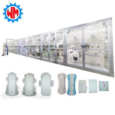 China Full Servo Sanitary Napkin Production Line High Speed Automatic Machine with CE Certification for sale