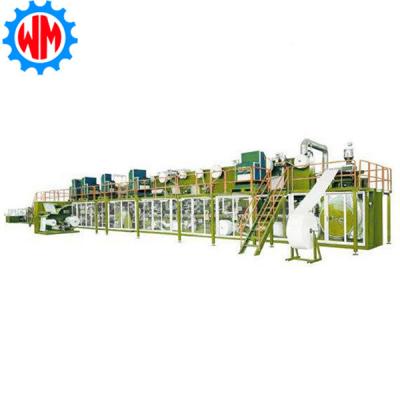 China Full Servo Baby Diaper Production Line with Packaging System and Waste Disposal for sale