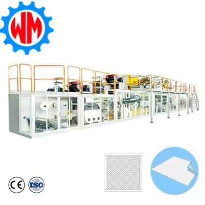 China High Speed Full Servo Adult Diaper Production Line Manufacturing with PLC Control  System for sale