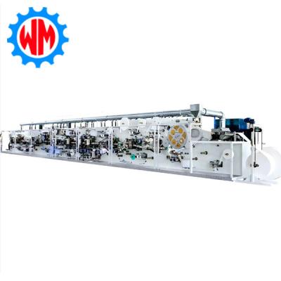 China Big Ring Waist Full Servo Baby Diaper Production Line PLC Control Professional Customiztion for sale