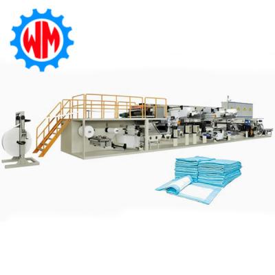 China Intelligent Control Professional Design Underpad Manufacturing Machine 350meters/Min for sale