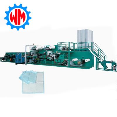 China Customized High Speed Underpad Manufacturing Machine Auto Stacker Easy Operation for sale