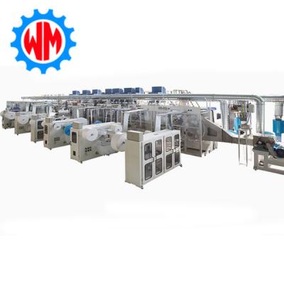 China 380V/50Hz PLC  Pull Up Baby Diaper Machine For Improved Production Efficiency for sale