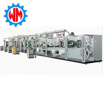 China Advanced Sanitary Napkin Production Line PLC control with Vision Inspection and Weight Detection for sale