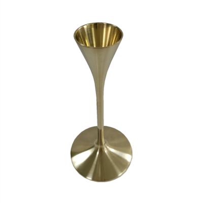 China High Precision Champagne Glass Prototype Making Brass Pedestal + Clear PMMA Glass for sale