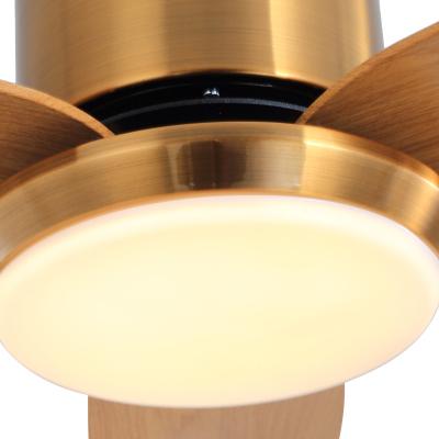 China Factory Direct Sales High Quality Modern DC Motor 4-Speeds Remote Control Fan Light Modern Ceiling Fan With Led Light for sale