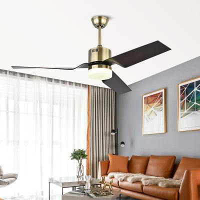 China Modern 5 Pcs ABS Composite Board Blades European Ceiling Lamps Fan Led Light for sale