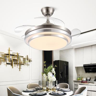 China Smart Modern 52 Inch Simple Modern Natural Wood Leaf Decoration LED Ceiling Fan Light for sale