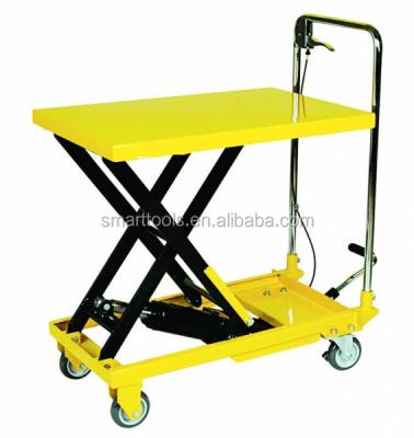 China Stores 150KGS, 300KGS, 500KGS Hydraulic Lift Table Garment Trolley for sale