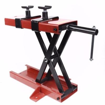 China 500Kgs 500kgs 1100lbs Adjustable Forklift Double Motorcycle Scissor Lift Table zu verkaufen