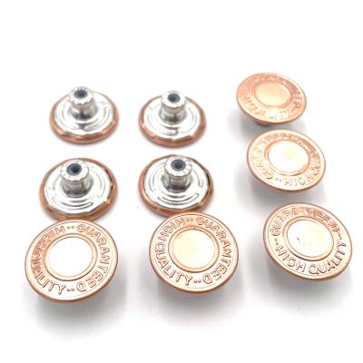 China Factory Wholesale Custom Gold Metal Lattice Leg Button Nickel Free For Clothing for sale