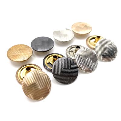 China Viable OEM Logo Gold Snap Buttons Brother Design Round Press Brass Zinc Alloy Cover Metal Custom Snaps Buttons For Shirt Bag Clothing for sale