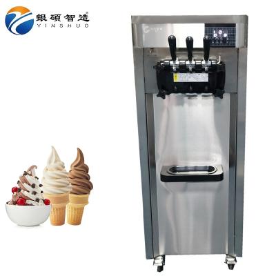 China Hot sale 220Voltage 50hz China snack food truck restaurant stainless steel soft ice cream machine for sale