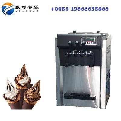 China 3 flavors ice cream maker machine maquina de helados luxury commercial soft serve ice cream machine sale for sale