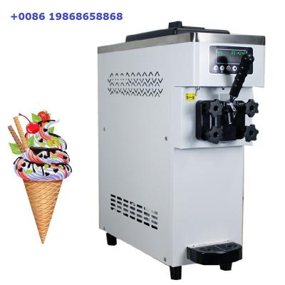 China Factory YINSHUO Mini Table Type Portable Ice Cream Maker Home Ice Cream Maker Mini Ice Cream Maker for sale