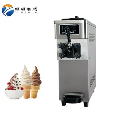 China Factory 220V 60HZ YINSHUO commercial snack ice cream machine for ice cream machine soft ice cream maker machine for sale