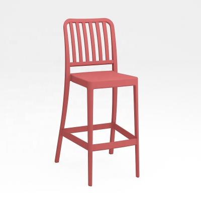 China New Design French European Outdoor Resin Chairs Plastic Patio Bar Stools Furniture for sale