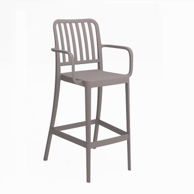 China Modern Design Cheap Luxury Restaurant Garden Plastic Stacking Outdoor Bar Stools for sale