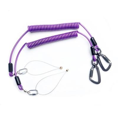 Chine Le plastique a couvert l'outil escamotable en nylon Lanyard With Aviation Aluminum Hook à vendre