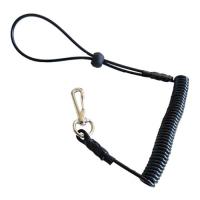 China De uitzetbare 7.0mm TPU Lijn van Lanyard With Snap Hook And van de Draadrol Te koop