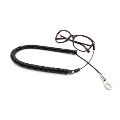 China Schraubenfeder Lanyard Metal Eyelet Ends des Polyurethan-Schlauch3.0mm zu verkaufen