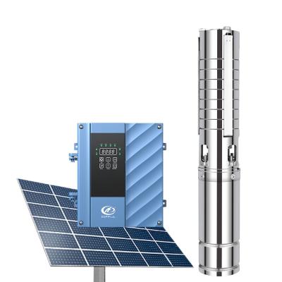 China High quality DC 48v 500w water pump system 2hp helical solar submersible solar difful solar pump for irrigation agriculture for sale