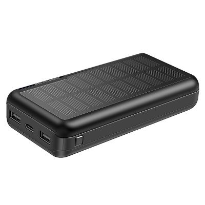 China 20000mah Solar Power Bank Waterproof Power Bank Mobile Phone Charger Outdoor Solar Moving Solar Banks for sale