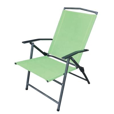 China Portable Folding Steel Armchairs Portable Superior Outdoor Picnic Camping Patio Steel Armchairs for sale