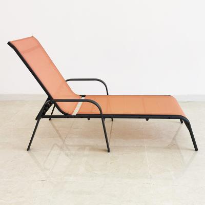 China Portable Light Steel Folding Sun Bed Outdoor Sun Sofa Chair for sale