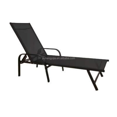 China Aluminum Adjustable Pool Sun Chair Portable Steel Beach Lounger or Commercial Alu KD Sun Sofa for sale