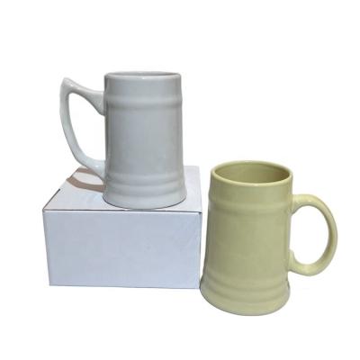 China 20OZ viable COLOR GLAZED BEER MUG CERAMIC RELIEF MUG ENGRAVED LOGO STONEWARE EMBOSSED MUG TABLEWARE CUSTOMIZED for sale