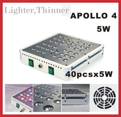 China 200W Apollo 4 LED Grow Light Full Spectrum 5W Bridgelux Chip for Orchids, Tomatoes for sale