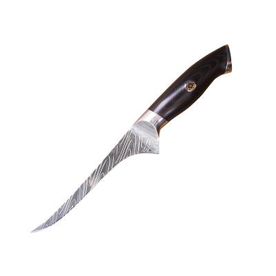 China Sustainable High Quality Premium VG-10 Damascus Steel 6 Inch Boning Knife Kitchen Knife for sale