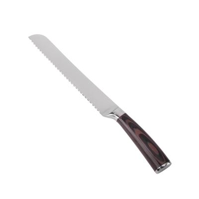 China Amazon Sharp Stainless Steel 8 Inch Bread Knife Viable Classic Kitchen Knife for sale