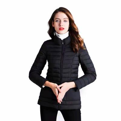 China Stylish And Warm Viable Multicolor Lightweight Women Solid Color Down Jacket Winter Jacket for sale