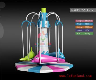 China Lefunland Happy Inflatable Playground Happy Dolphin Go Around Playground Equipment for sale