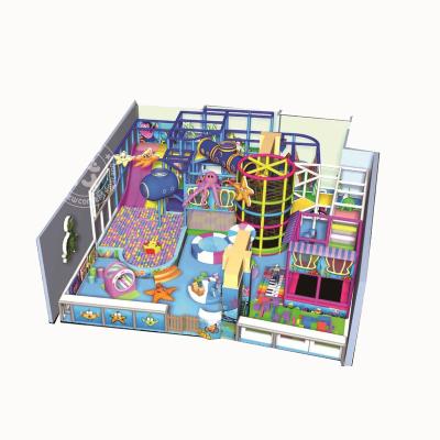 China New stylish plastic playground lefunland kids climbing frames-170 square meter ocean series child playground park for sale