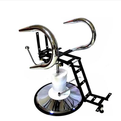 China QCP-F03 Barber Chair Frame Manual Chromed Modern Extended Iron Frame for sale