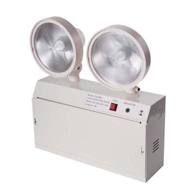 China Battery Operated Rechargeable Emergency Lighting Steel Casing LED Twin Emergency Light for sale